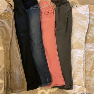 XSmall maternity pants 7 lot